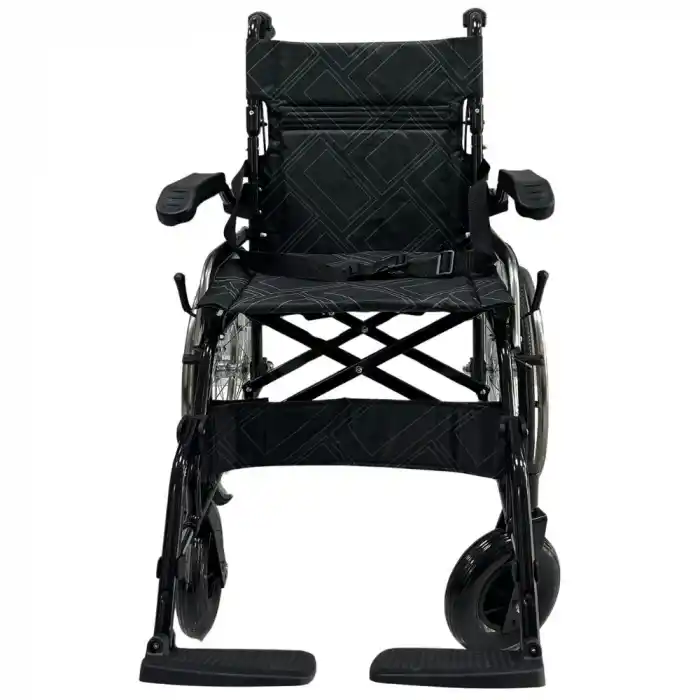 Poylin Tekerlekli Refakatçi Tekerlekli Sandalye | Katlanabilir Alüminyum Şase, Refakatçi Frenli, Hafif ve Portatif P807K