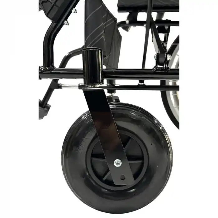 Poylin Tekerlekli Refakatçi Tekerlekli Sandalye | Katlanabilir Alüminyum Şase, Refakatçi Frenli, Hafif ve Portatif P807K