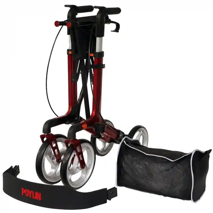 Poylin Lüks Rollatör | Alüminyum, 9,10 Kg, Ayarlanabilir Yükseklik P888