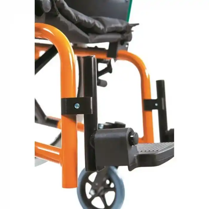 Poylin Alüminyum Çocuk Tekerlekli Sandalye | Katlanabilir Hafif Gövde, Silikon Dolgu Tekerlek, Yumuşak Minderli P980