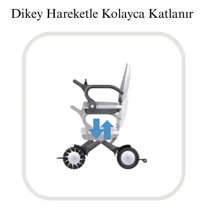 Poylin Prostyle Glide Flex Akülü Tekerlekli Sandalye | X Fold Katlanır Sistem Lityum Batarya P219