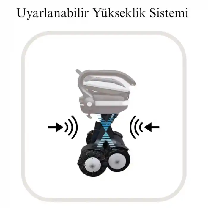 Poylin Prostyle Glide Flex Akülü Tekerlekli Sandalye | X Fold Katlanır Sistem Lityum Batarya P219