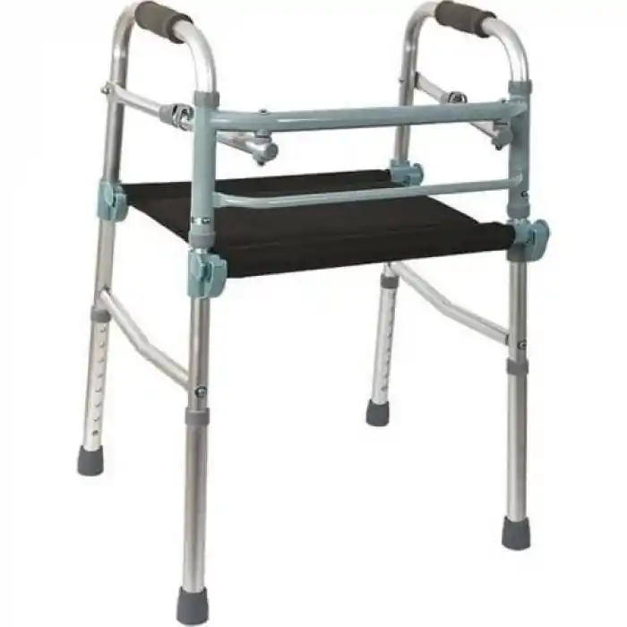 Loco Alüminyum Koltuk Yürüteç | Oturma Alanı, Sağlam Gövde ve Katlanabilir Yapısıyla Yaşlı ve Engelliler İçin İdeal Destek PR-449