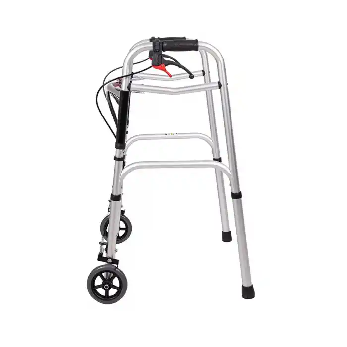 Loco Alüminyum Frenli Walker | Hafif, Katlanabilir ve Ergonomik Tasarımıyla Yaşlılar İçin Güvenli Yürüme Yardımcısı PR-450