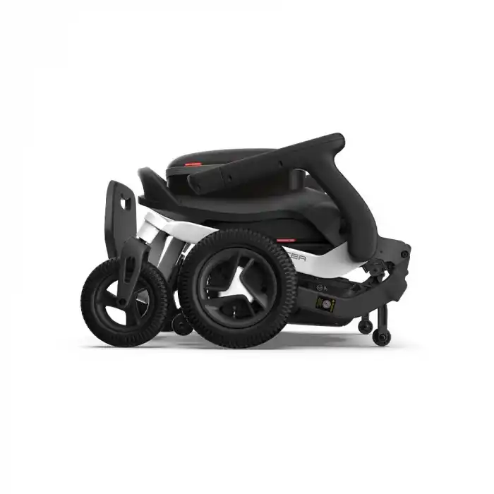 Robooter Akülü Tekerlekli Sandalye Gri | Hafif Alüminyum Gövde, Fırçasız Motor ve 25 km Menzilli Ergonomik Sürüş Desteği E40-20