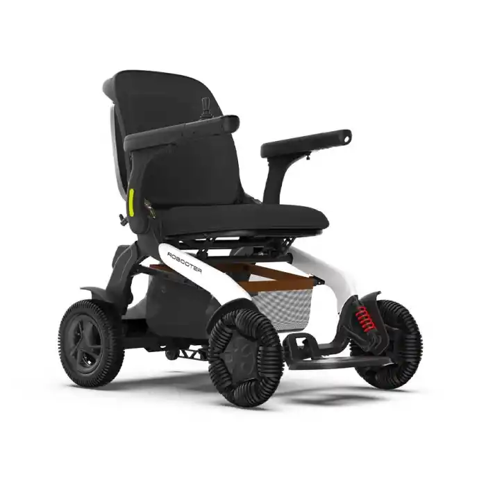 Robooter Akülü Tekerlekli Sandalye | Katlanabilir Yapı, Hafif Tasarım ve 23 km Menzilli Ergonomik Mobilite Desteği E60A