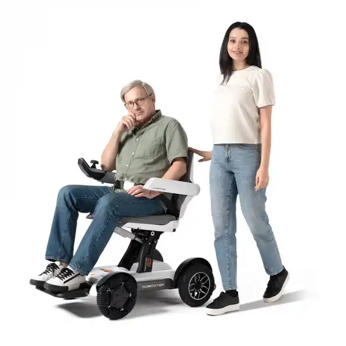 Robooter Akülü Tekerlekli Sandalye | Ergonomik Tasarım, Hafif Alüminyum Gövde ve 35 km Menzilli Mobilite Desteği X40