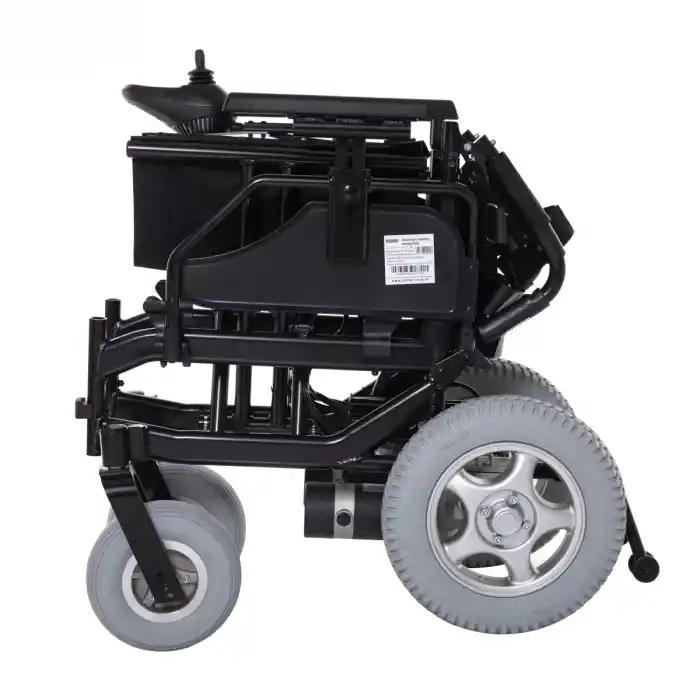 Römer Akülü Tekerlekli Sandalye | 2x340W Motor Gücü, 24V32Ah JEL Akü ve Katlanabilir Çelik Şase R106