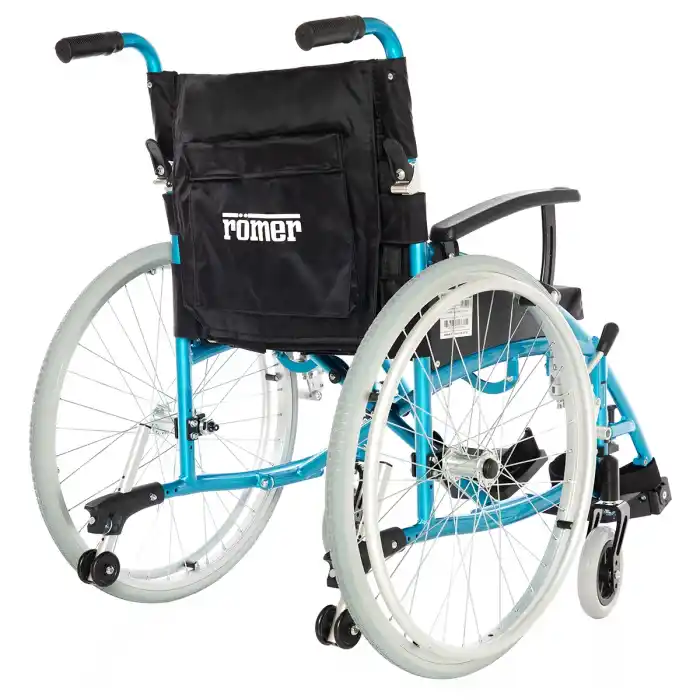 Römer Alüminyum Manuel Tekerlekli Sandalye | Ayarlanabilir Kolçaklı ve Katlanabilir R214
