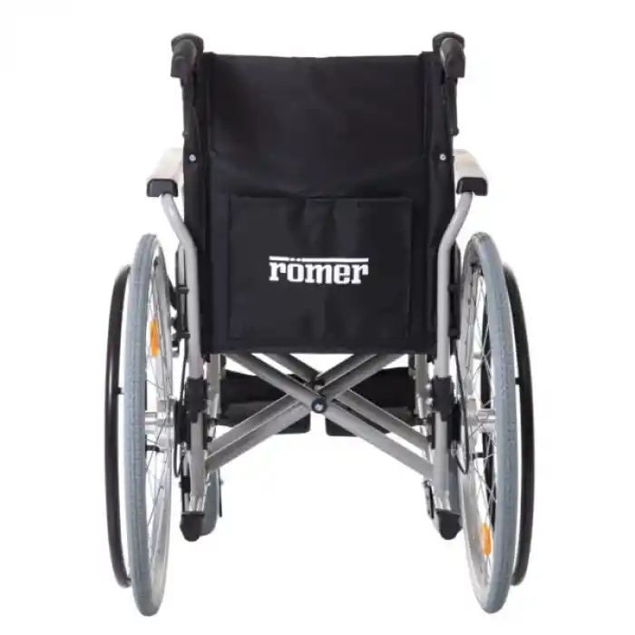 Römer Özellikli Alüminyum Manuel Tekerlekli Sandalye|Disk Frenli, Katlanabilir, Baldır Destekli R222