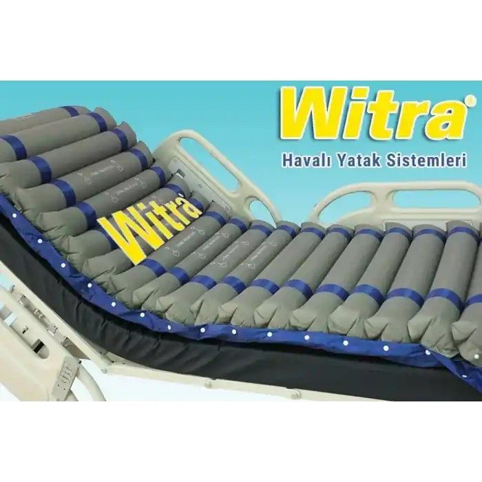 Witra Boru Tipi Antibakteriyel Havalı Yatak 12 cm | A+B Sistem, Sıvı Geçirmez ve Ergonomik