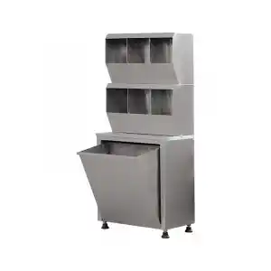 Paslanmaz Çelik Kep Bone Dolabı Hijyenik, Kilitli ve Dayanıklı Medikal Dolap E-106/B