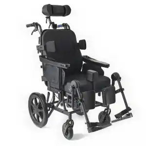 Comfort Plus Tetraplaji Tekerlekli Sandalye | Tilt ve Sırt Yatarlı Çok Fonksiyonlu Model DM-959-12