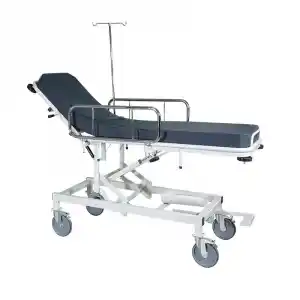 Acil Müdahale Sedyesi | Trendelenburg Özellikli, Hidrolik Ayarlı, Nikelaj Korkuluklu E-216