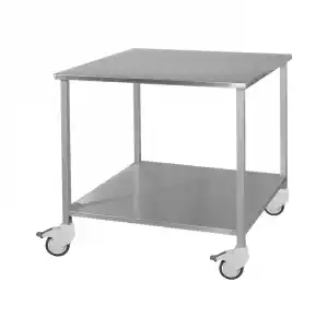 Ameliyathane Alet Arabası | Tamamı Paslanmaz Çelik Gövde, Antistatik Tekerlekli, 50x70x75cm E-253