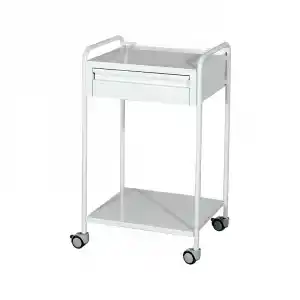 Çekmeceli Cihaz Arabası | Metal Gövde, Antibakteriyel Boyalı, Antistatik Tekerlekli E-233