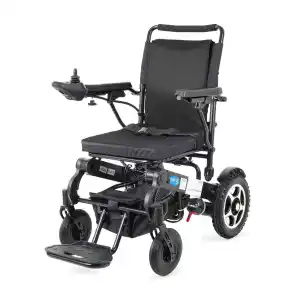 Comfort Plus Akülü Tekerlekli Sandalye Siyah | Katlanabilir Güçlü Sürüş Ergostar-Lux