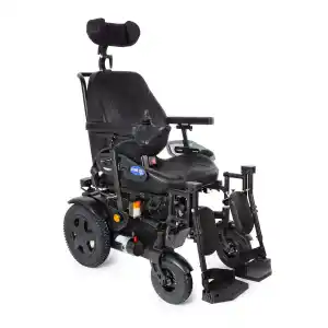 Comfort Plus Akülü Tekerlekli Sandalye | Deri Kaptan Koltuk, 2x50Ah Akü, PU Dolgu Tekerlekli, Led Işıklı Sahara Lux