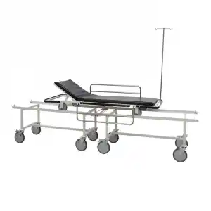 Hasta Transfer Sedyesi | Kilitlenebilir Alt Araba, 150 mm Tekerlekli, Sıvı Geçirmez Minderli E-214