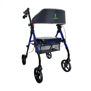 Loco Alüminyum Lüks Rollator | Hafif Gövde, Fren Sistemli, Oturmalı Yürüme Destek Aracı Plus PR-885