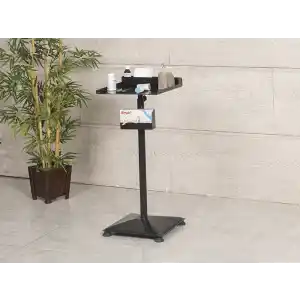 Mega Çalışma İstasyonu Ve Setup Sehpası Siyah | Yüksekliği Ayarlanabilir Metal Gövde Yapı 4076