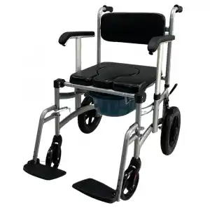 Poylin Banyo ve Tuvalet Sandalyesi | Alüminyum Gövde, Önden Çekilebilir Klozet Kapaklı, Katlanabilir P690