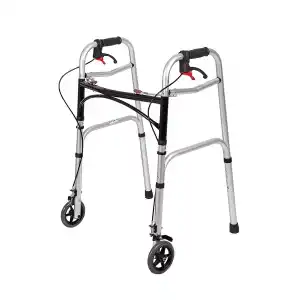 Loco Alüminyum Frenli Walker | Hafif, Katlanabilir ve Ergonomik Tasarımıyla Yaşlılar İçin Güvenli Yürüme Yardımcısı PR-450