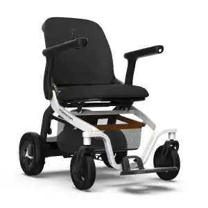 Robooter Akülü Tekerlekli Sandalye Gri | Hafif Alüminyum Gövde, Fırçasız Motor ve 25 km Menzilli Ergonomik Sürüş Desteği E40-20