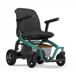 Robooter Akülü Tekerlekli Sandalye Yeşil | Hafif Alüminyum Gövde, Yüksek Performanslı Fırçasız Motor ve 25 km Menzilli Mobilite Desteği E40-10