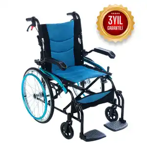 Römer Hafif Manuel Tekerlekli Sandalye | Alüminyum Gövde, Katlanabilir Tasarım ve Refakatçi Fren Sistemi R211