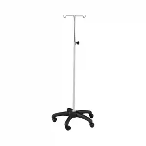 Serum Askısı | 2 veya 4 Kancalı Nikelajlı Askı, 5 Tekerlekli ABS Ayaklı, Ayarlanabilir Yükseklikli E-287/B