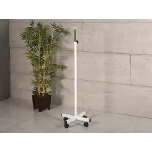 Serum Askısı | 4 Ayaklı Manuel Yükseklik Ayarlı Kromaj Kaplamalı Mobil Yapı 4311