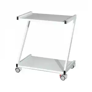 Cihaz Arabası | Z Tipi, İki Katlı Metal Gövde, Antistatik Tekerlekli E-231