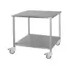 Ameliyathane Alet Arabası | Tamamı Paslanmaz Çelik Gövde, Antistatik Tekerlekli, 50x70x75cm E-253