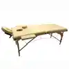 Comfort Plus Masaj Masası Bej | Ahşap Ayaklı, Ayarlanabilir Yükseklik, Taşıma Çantalı GM-201