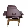 Comfort Plus Masaj Masası Bordo | Ahşap Ayaklı, Ayarlanabilir Yükseklik, Taşıma Çantalı GM-201