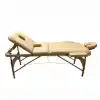 Comfort Plus Masaj Masası Bej | Ahşap Ayaklı, Ayarlanabilir Yükseklik, Taşıma Çantalı GM-305