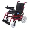 Comfort Plus Akülü Tekerlekli Sandalye Bordo | 340W Motor, Yatarlı Sırt, Katlanabilir Alüminyum Şase, 130 kg Taşıma Kapasiteli Allure