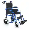 Comfort Plus Transfer Tekerlekli Sandalye Lacivert | Mini Yapı, Refakatçi Frenli, Çelik Şase DM-327 Mini 45cm