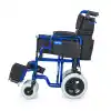 Comfort Plus Transfer Tekerlekli Sandalye Lacivert | Mini Yapı, Refakatçi Frenli, Çelik Şase DM-327 Mini 45cm