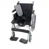 Comfort Plus Tekerlekli Sandalye | WC Özellikli, 45 cm Oturum Genişliği, Refakatçi Frenli, Çelik Gövde DM-545