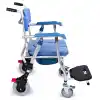 Comfort Plus Tuvaletli Tekerlekli Sandalye | Katlanabilir Alüminyum Gövde, Klozete Yanaşabilir Tasarım DM-69U