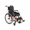Comfort Plus Çocuk Tekerlekli Sandalye Turuncu&Siyah | Alüminyum Şase, Katlanabilir Yapı, Temizlenebilir Döşeme KY980LA-35