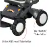 Poylin Prostyle Glide Flex Akülü Tekerlekli Sandalye | X Fold Katlanır Sistem Lityum Batarya P219