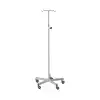 Serum Askısı | Nikelajlı Gövde, 2 veya 4 Kancalı, 5 Tekerlekli Antistatik Taban E-287/A