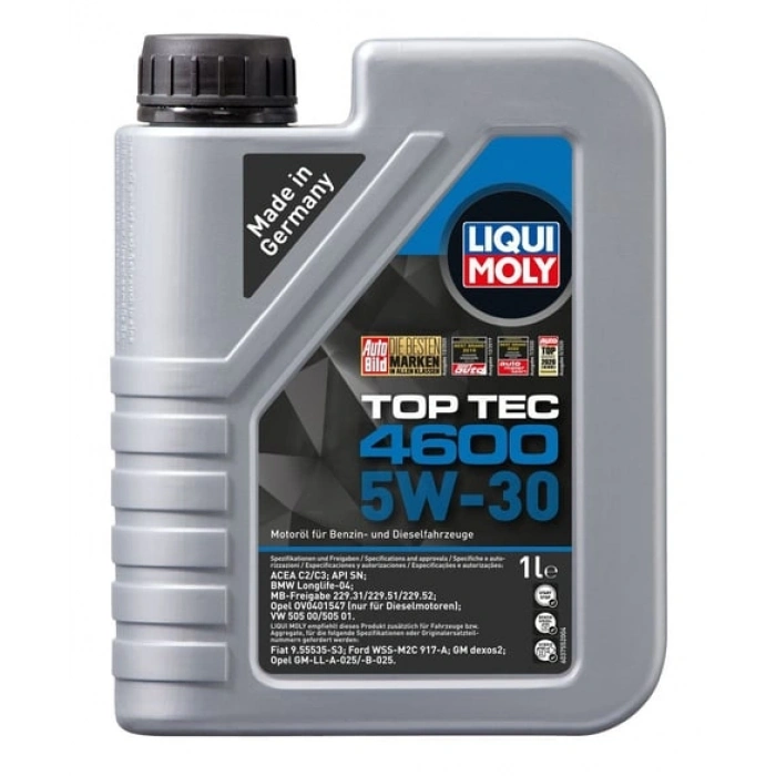 Liqui Moly Top Tec 4600 5W30 (2315) | Üstün Teknoloji ile Maksimum Motor Verimliliği (1 Lt)