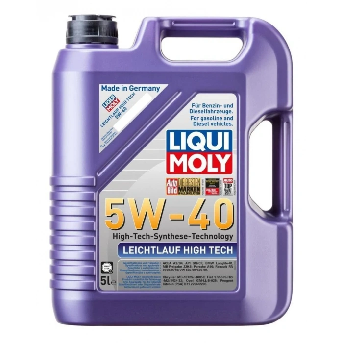 Liqui Moly Leichtlauf High Tech 5W-40 (2328) | Alman Mühendisliği ile Maksimum Motor Performansı (5 Lt)