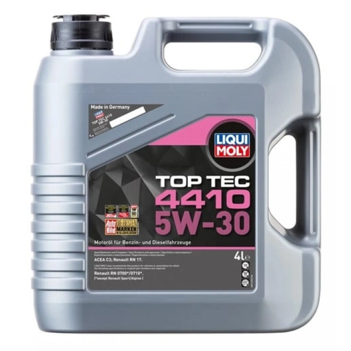 Liqui Moly Top Tec 4410 5W30 (21403) | Renault Motorları İçin İleri Nesil Tam Koruma (4 Lt)