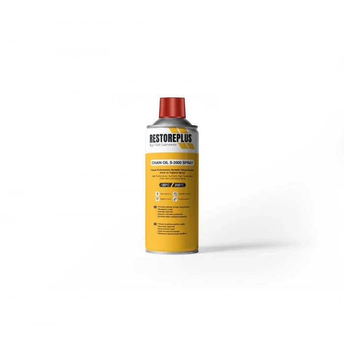RESTOREPLUS CHAIN OIL S-2000 SPRAY | Yüksek Performanslı, Sentetik Yüksek Sıcaklık Zincir ve Yağlama Spreyi
