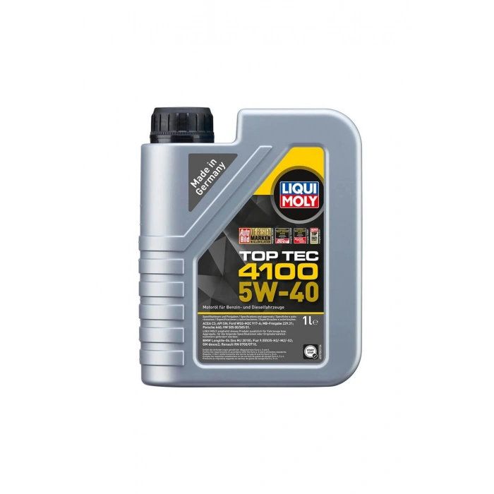 Liqui Moly 5W40 Top Tec 4100 (9510) | Modern Motorlar İçin Üstün Koruma (1 Lt)